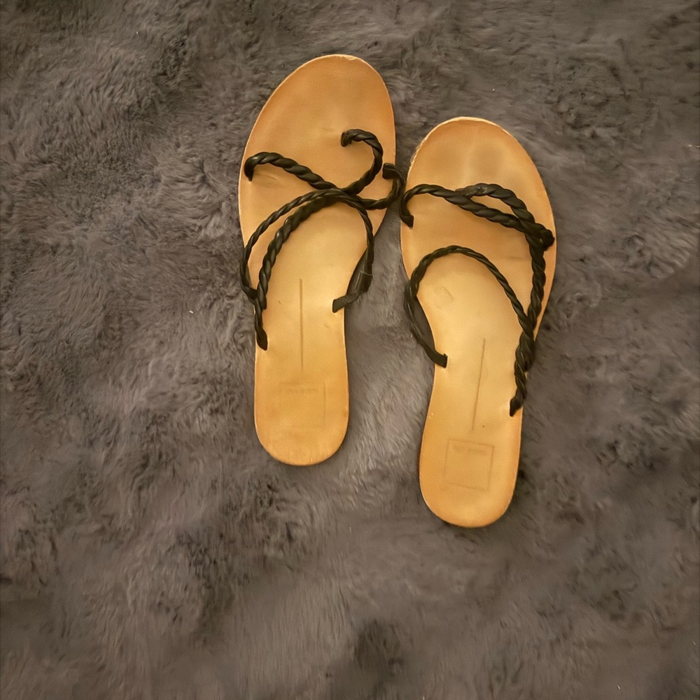 Dolce Vita Women's Tan and Black Sandals - size 7.5